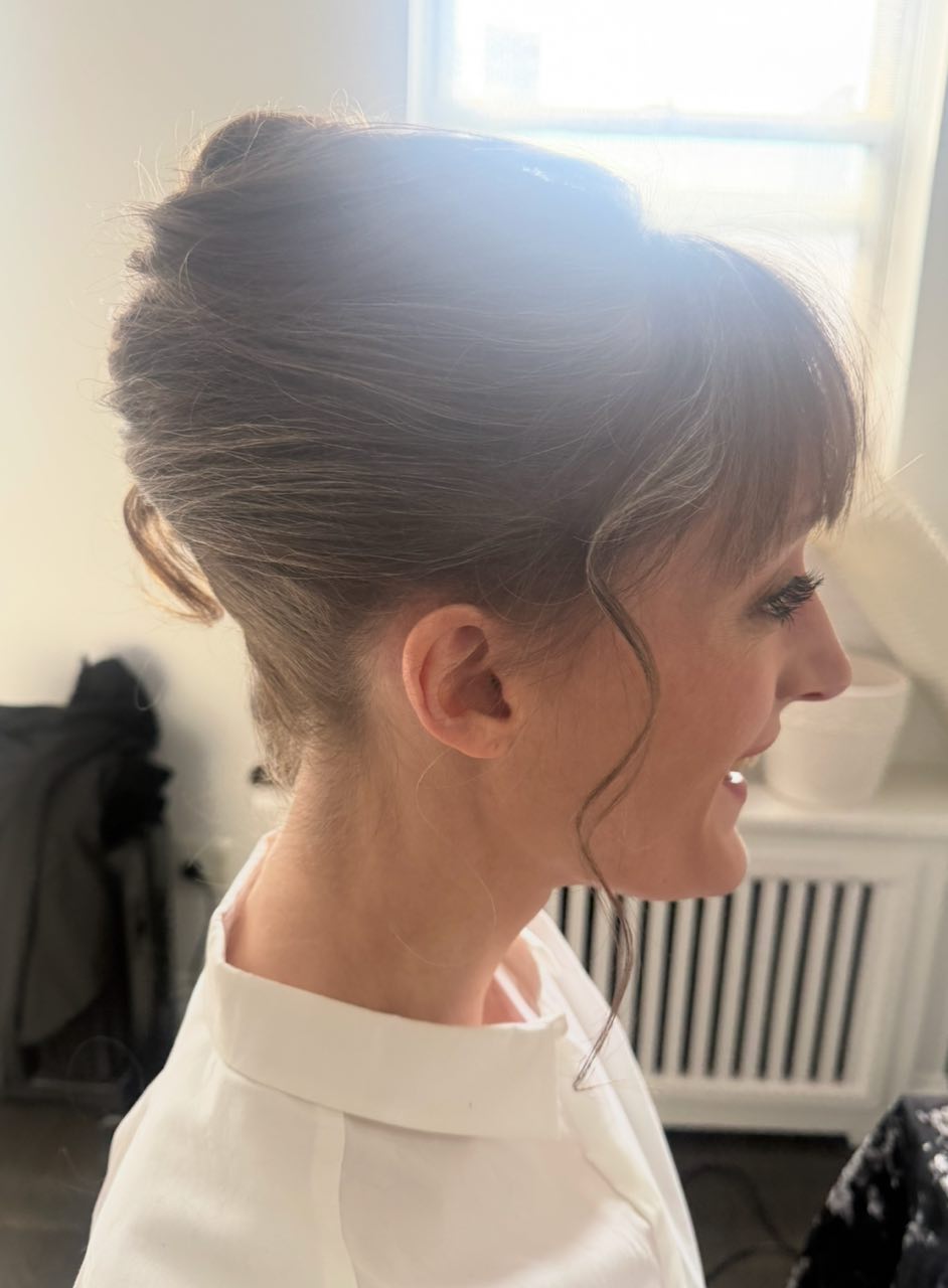Bridal High Bun - Side View