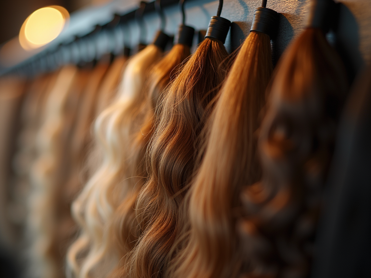 Behind the scenes - premium hair extension selection