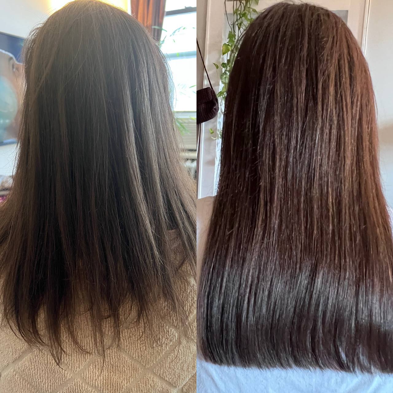 Hair Extension Before & After